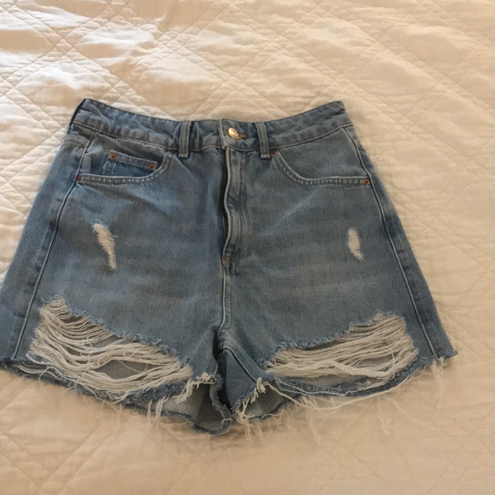Topshop Mom Jean Shorts